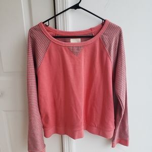 Levi's Crewneck Sweater Striped Sleeves